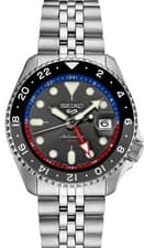 Seiko 5 Sports Automatic GMT Watch 42.5mm Grey Dial Watch SSK019