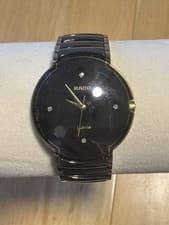 Rado Diastar 129.0300.3 Coupole Mirror Dial Ceramic 4 Stones Qz Mens New Battery