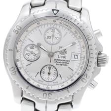 TAG HEUER CT5113 Link Chronograph Date Men's Watch From Japan G0419