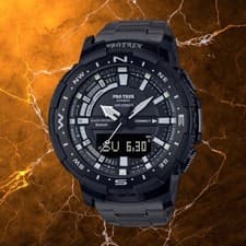 Casio Pro Trek PRT-B70YT-1JF Outdoor Watch, Fishing Features, New From Japan