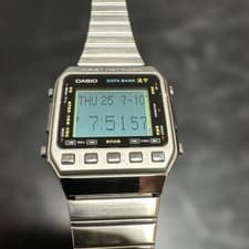 CASIO Kanji Data Bank DKW-100 Digital Watch Japan 1991 Vintage Box Working Used