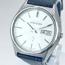 Seiko Grand Quartz 4843 8041 Vintage Timepiece 1976 Stainless Steel Dial
