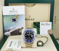 ROLEX 41mm 18kt White Gold Submariner Cookie Monster 126619 SANT BLANC