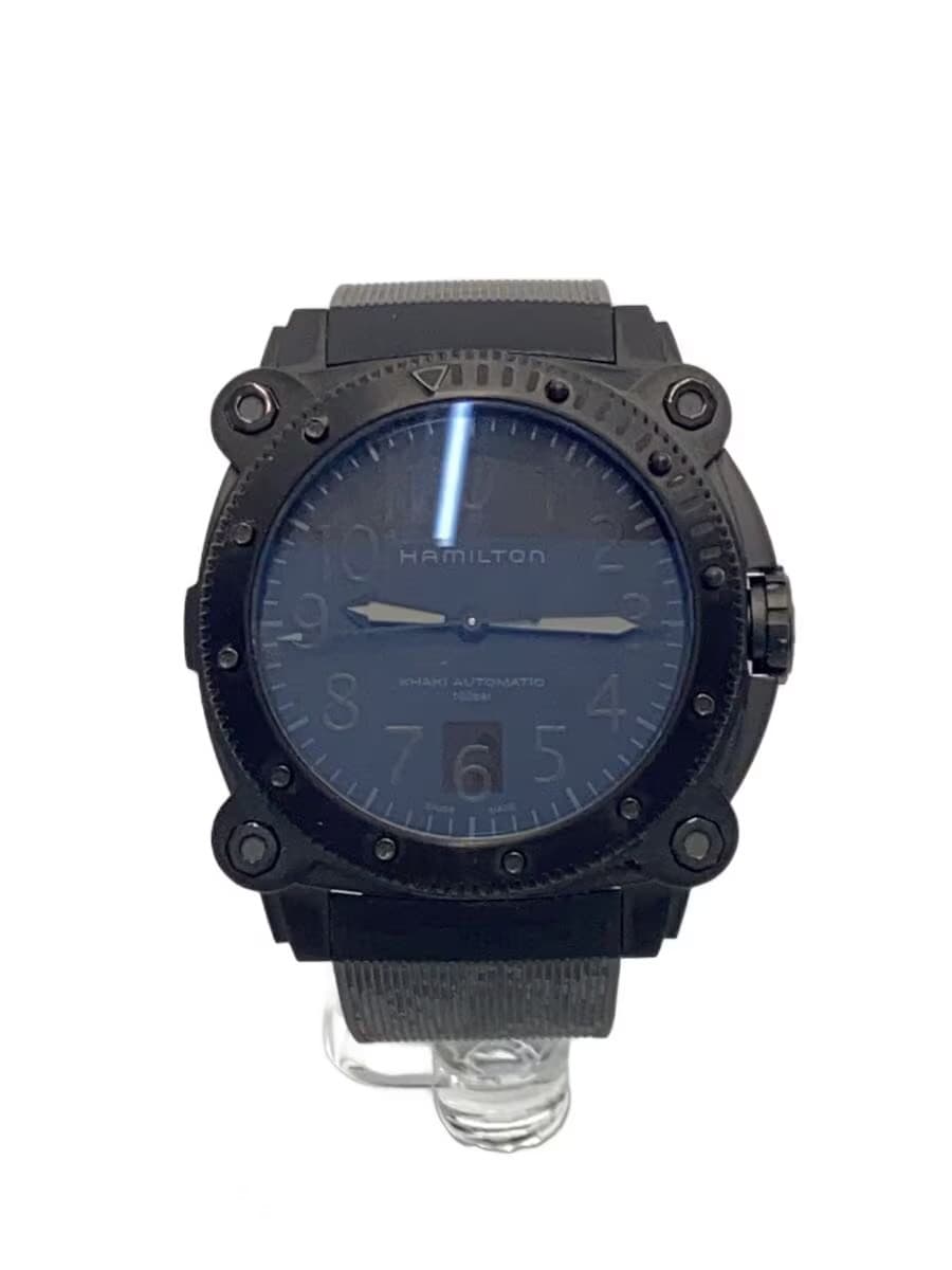 HAMILTON KHAKI BELOW ZERO Automatic Black (H785050 H78505330) Has stains