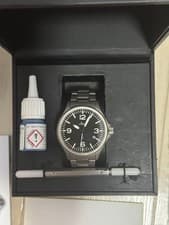 Sinn 856 Tegimented on Bracelet Automatic Black Dial Pilot's Men's Watch 40mm