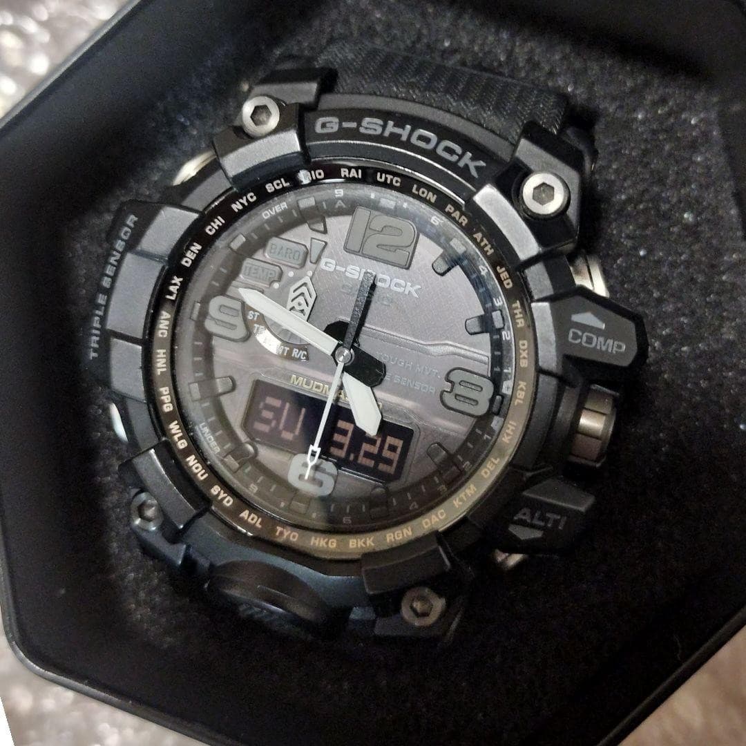 CASIO G-SHOCK Mudmaster GWG-1000-1A1 All Black Radio Solar Watch