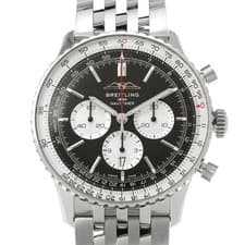 BREITLING Navitimer B01 Chronograph 46 AB0137211B1A1 Men's Used Watch #41121