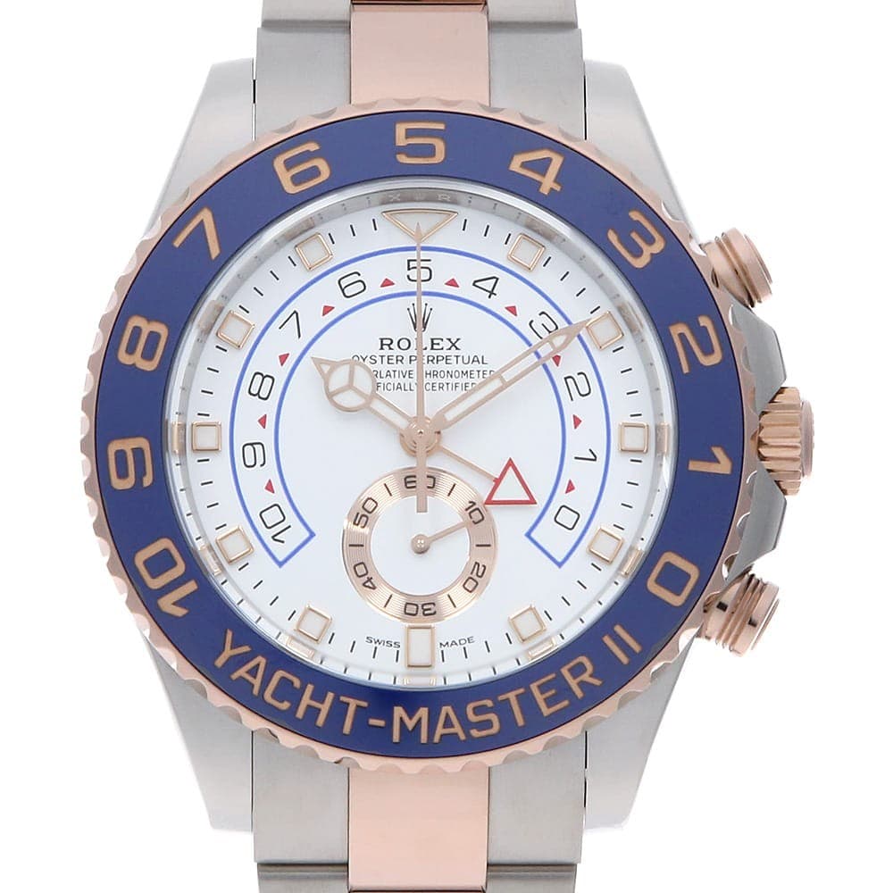 ROLEX Yacht-Master II New Mercedes-Benz Hands 116681 white Random Number sec...
