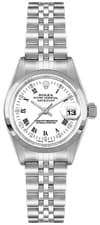 Rolex Datejust 68240 White Dial Roman Numeral Stainless Steel 31mm Ladies Watch