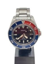 SEIKO V157-0DP0 Solar Stainless Watch Excellent JAPAN