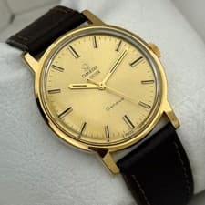 Omega Meister Genève Ref. 135.070 Vintage Manual Wind Cal. 601 Gold Plated Watch