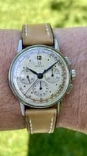 Omega Vintage Chronograph 35mm Ref. 2279 Pre-321 Full Kit + Extras 1940s Era USA