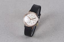 MOVADO STEEL & GOLD TRIPLE DATE CALENDAR WRISTWATCH