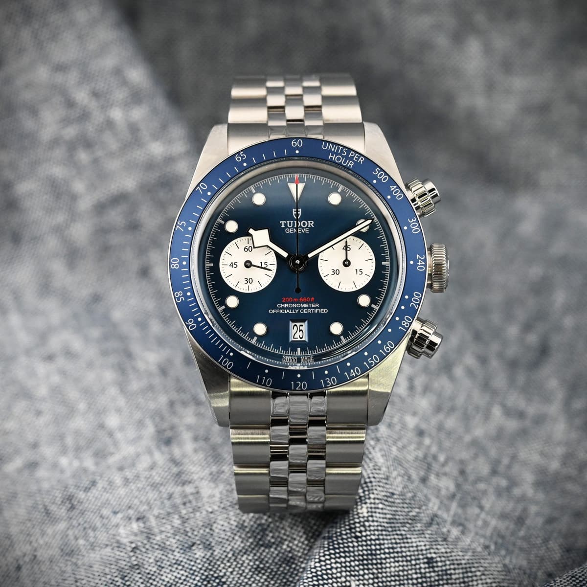 Tudor Black Bay Chrono 79360B Blue Dial Jubilee "Blue Boutique"