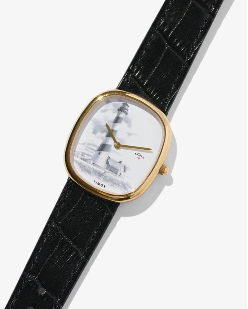 Noah x Timex Lighthouse Watch Stainless Steel Leather Strap 30m Water Resistant