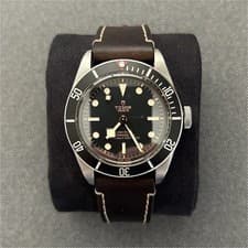 TUDOR Black Bay 79230N Men's Diver Automatic Brown Leather, Black Dial