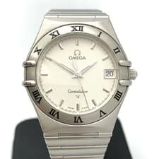 OMEGA Constellation 1512.3 Watch Quartz SS White White Dial Men s Brand USED Use