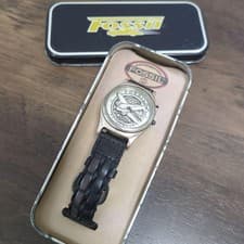 Vintage Fossil Airplane Watch Rare