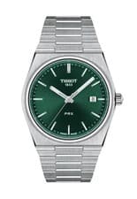 Tissot PRX Green Dial Men's Quartz Watch Stainless steel 40mm T137.410.11.091.00