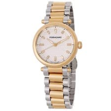 Ferragamo Softy Quartz Silver Dial Ladies Watch SFSE00324