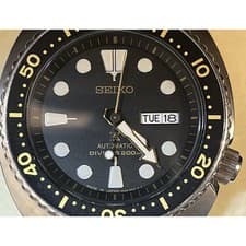 Seiko Prospex Diver SRP775J1 Turtle Automatic Black Dial Men's Watch Used