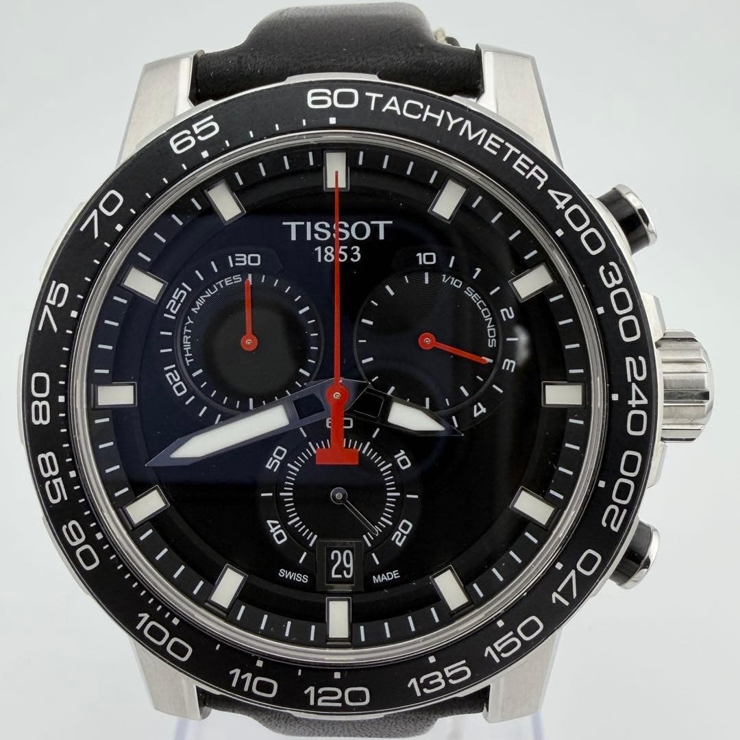 Tissot Supersport Chrono Quartz Watch Mens T125617A Rare Black NB/NA