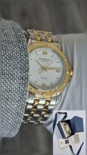 Raymond Weil Tango 5560 Men's 35mm  18k Gold Plated Steel NEW WITH BOX Papers