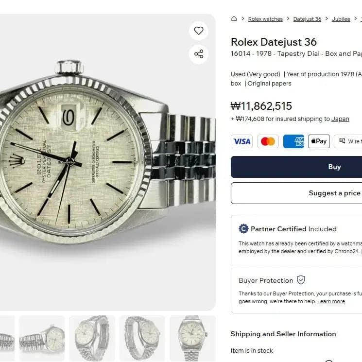 Rolex Datejust 36 Linen Dial Luxury Watch