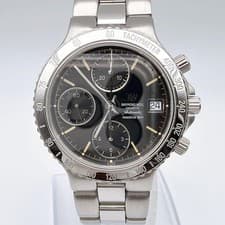 RAYMOND WEIL Amadeus 200 Chronograph Automatic Watch Black Dial Working Used