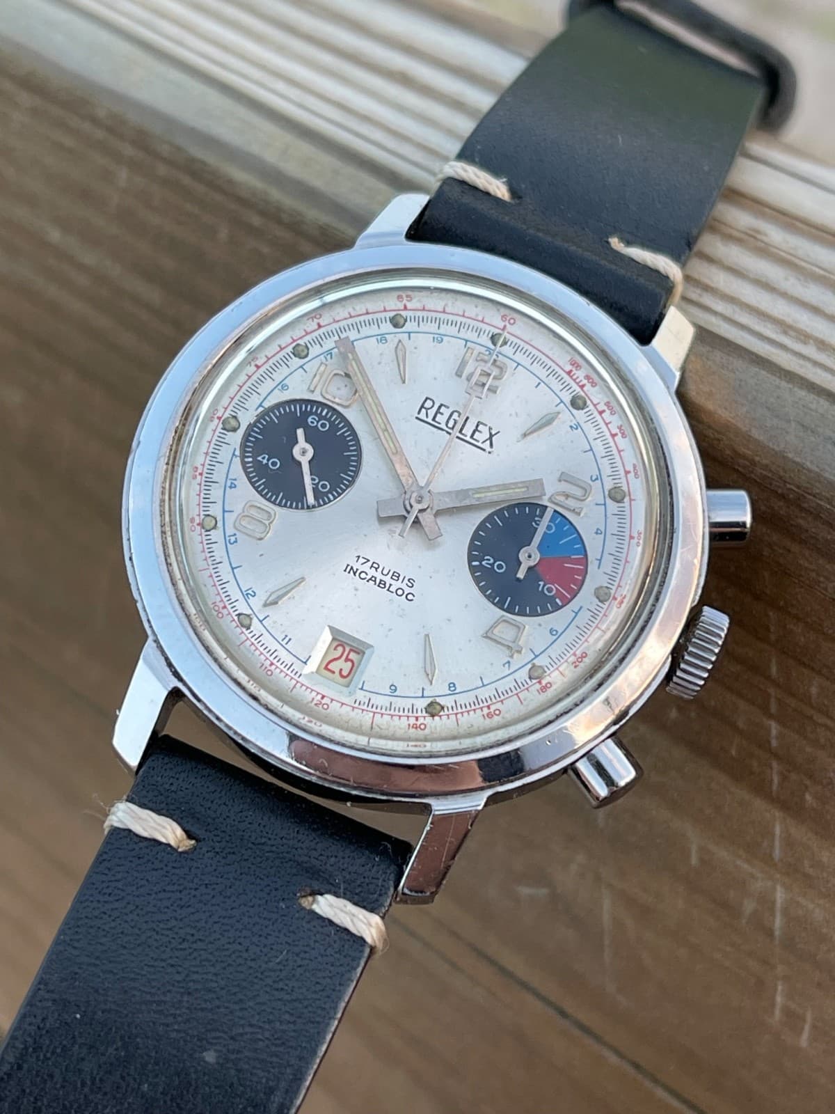 Reglex Chronograph Valjoux 7734 all steel Vintage