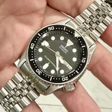 Vintage SEIKO SKX013 Midsize 38mm Automatic Men’s Diver’s Watch 21J 7S26A RUNS!