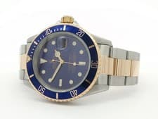 Rolex Submariner Date Blue Dial 40MM 18kt Yellow Gold & Stainless Steel 16613
