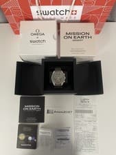 Omega x Swatch Mission On Earth Desert MoonSwatch Mission To Earth  With Receipt