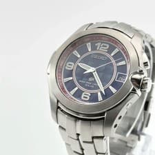 SEIKO Ignition SBHS013 Solar Wave Control Wristwatch 40mm Titanium Blue
