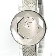 Century Time Gem Quartz 24mm SS Diamond Box Used