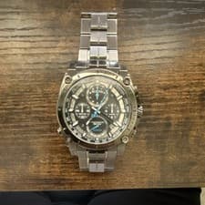Bulova Precisionist Men's Chronograph Stainless Steel Watch, 300m, Black Dial