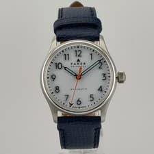 Farer Resolute 36mm Automatic White Dial Stainless Steel Swiss Watch Full Set