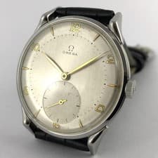 OVERSIZE OMEGA REF 2603 SPIDER LUGS MANUAL WIND VINTAGE 1947' GENTS WATCH STEEL