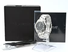 【Near MINT w/Box,Belt】 TAG Heuer Aquaracer WAP111Z.BA0831 Alarm Big Date Watch