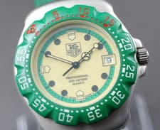 [NEAR MINT] TAG Heuer Formula 1 Professional 372.513 Gree yellow Dial 34mm Men's