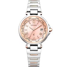 Citizen xC HAPPY FLIGHT EC1014-65W Silver Pink Woman NEW Japan Watch