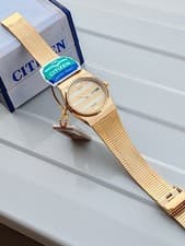 Vintage Citizen Quartz Day-Date Gold Tone St