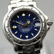 TAG HEUER 6000 Series WH2313-K1 200m Date 30mm Blue Women's Watch Automatic