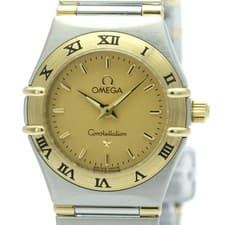 OMEGA Constellation 18K Gold Steel Quartz Ladies Watch 1262.10 BF591772