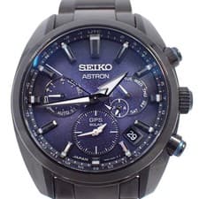 SEIKO Astron 5X Series Dual Time GPS Satellite Wave Solar Men s Watch Black SBXC