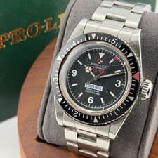 Prolex Subpro COMEX2000 Auto Watch Box Included Rare Accurate Diving Used