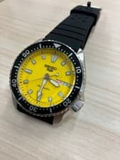 Seiko 5 Sports Automatic Wristwatch Yellow SBSA307 46mm Mens wrist 21cm