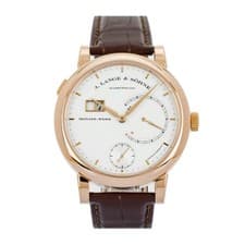 A. Lange & Sohne Lange 31 Rose Gold Silver Strap Watch 31 130.032F