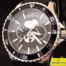 INVICTA Snoopy Limited Edition Watch Black Dial 100M Quartz Men’s