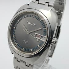 OH serviced, Vintage 1970 CITIZEN SEVEN STAR V2 Gray Dial Automatic Japan #2228
